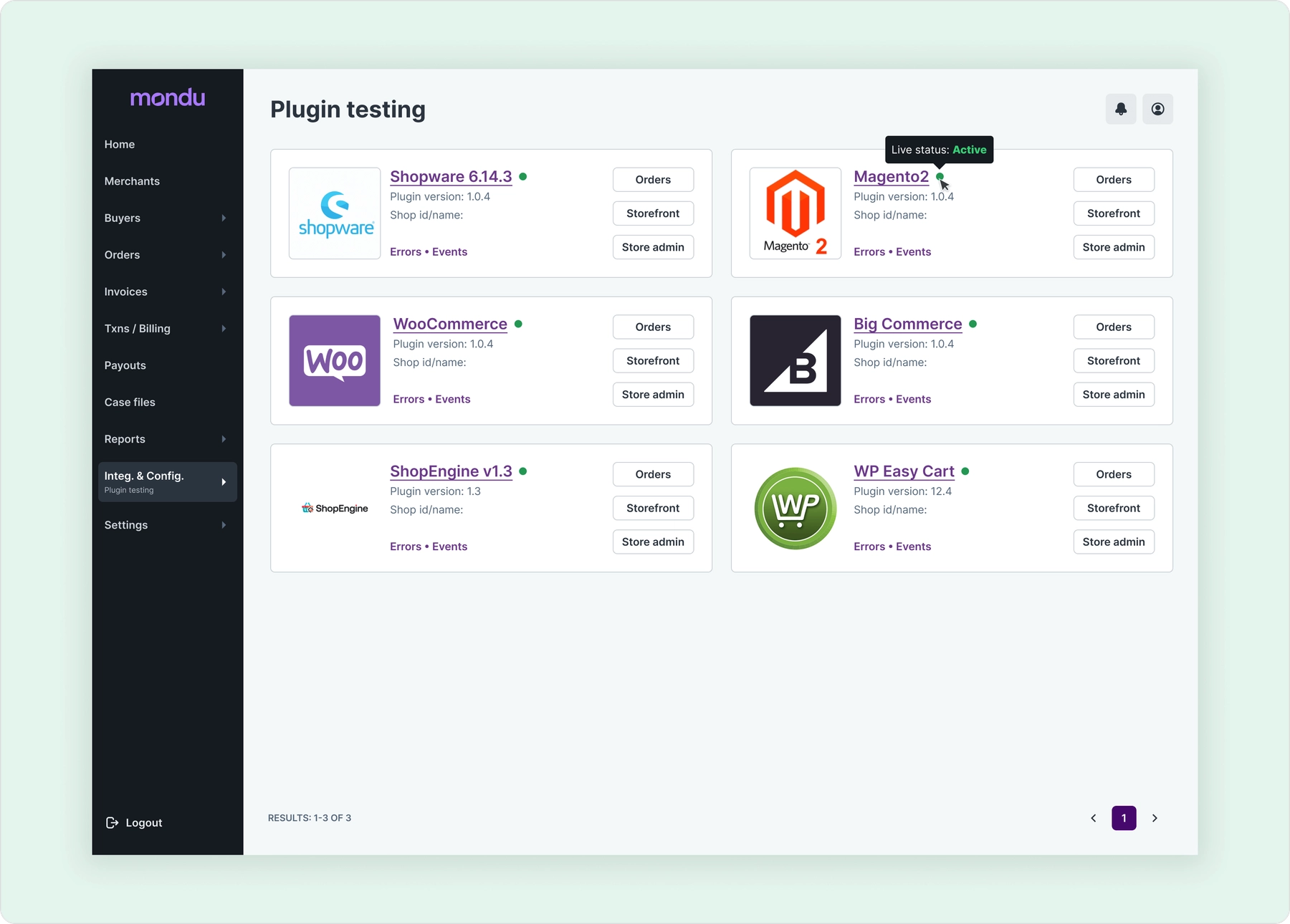 Plugin testing page