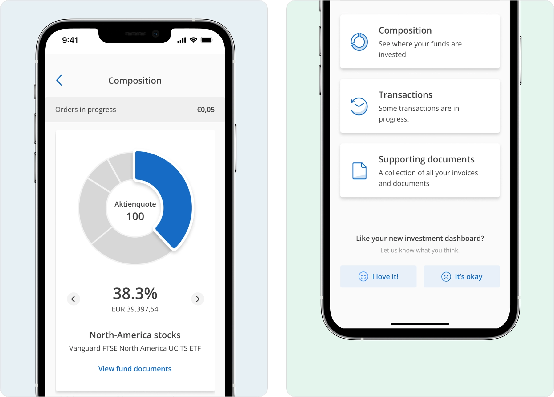 ETF Composition page & other ETF options